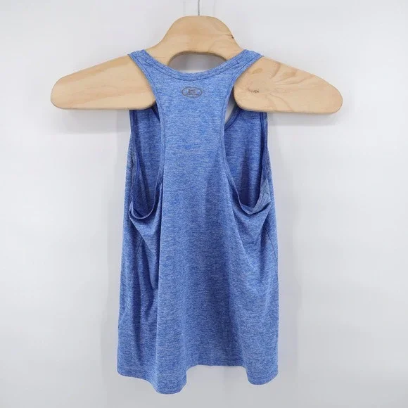 Under Armour HeatGear Racerback Tank Top Blue Mens XL - Picture 3 of 10